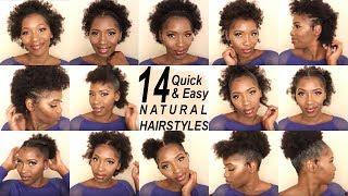 14 SUPER QUICK AND EASY HAIRSTYLES ON SHORT 4C HAIR | BACK TO SCHOOL HAIRSTYLES | SHAKEIRA C