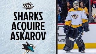 Sharks Acquire Askarov from Predators