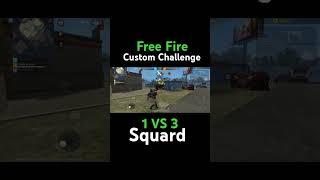 1 VS 3 custom challange! My second video on YouTube #garenafreefire #reels