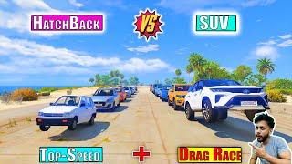 GTA 5 HatchBack Indian Cars  Vs Suv Indian Cars Drag Race GTA 5