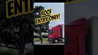 Locked Out?! Driver's WILD Way into His Truck!  #logística #truckdriver #lkw #camion #bigrig