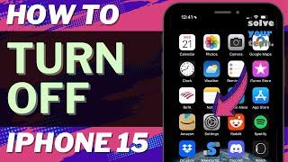 How to Turn Off iPhone 15