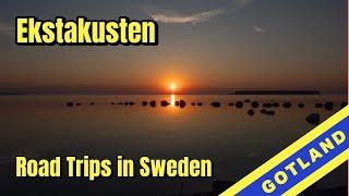 Ekstakusten Gotland Sweden. Road trips in Sweden for car, motorhome and motorcycle.