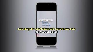 Cara Salin Teks Tulisan dari Gambar/Foto di iPhone dan iPad