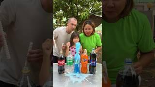 Coca-Cola, Sprite, Est, Fanta, Pepsi VS Mentos #shorts GamGam Family