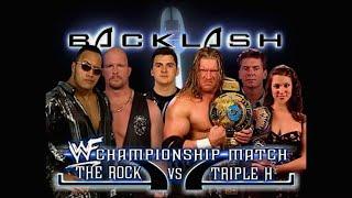 Story of Triple H vs. The Rock | Backlash 2000