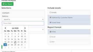 Analyze Date Based Data via the Web