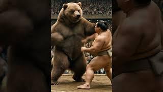 Sumo Wrestler Takes on FIERCE Bear in EPIC Battle Royale  #SumoVsBear #FantasyShowdown#EpicBattle