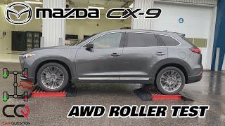 Mazda CX-9 AWD Rollentest mit Offroad Traktionsassistent!