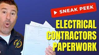 Electrical contractor paperwork - The Ultimate Paperwork Workshop for Electricians. #electrician