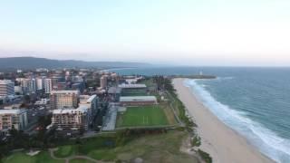 wollongong city beach fly-by