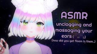 【ASMR】super intense ear cleaning | unclogging your ears + oil massage | roleplay | 3DIO #asmr