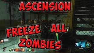 Bo3 Zombies: Ascension FREEZE All Zombies Glitch SOLO 1.23
