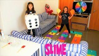 ARTEMI ARIADNI ⭐ ΤΕΡΑΣΤΙΟ ΕΠΙΤΡΑΠΕΖΙΟ SLIME CHALLENGE !!! GIANT BOARD GAME SLIME CHALLENGE