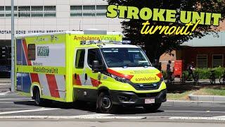 AV | Mobile Stroke Unit 6622 Code 1 Turnout to Stroke Emergency in Melbourne