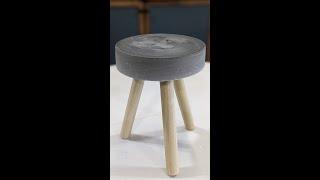 DIY Cement Plant Stand 