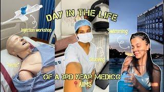 Day In The Life Of A Medico (workshop, swimming, studying) AIIMS Kalyani🩺 NEET motivationMBBS life