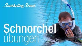 Schnorchelübungen im flachen Wasser | Scnorcheln lernen 1