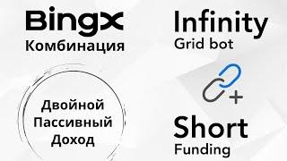 Идея пассивного дохода на бирже BingX | Комбинация Infinity Grid бота и Short позиции на фьючерсах