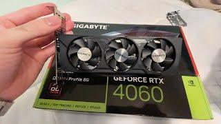 GIGABYTE GeForce RTX 4060 OC Low Profile Unboxing First Look