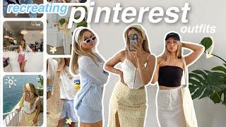 recreating trendy PINTEREST OUTFITS *from my closet for hot girl summer*