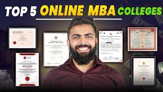 Top 5 Online MBA Universities in India  Part Time MBA Degree |  Placement | FEES | Course