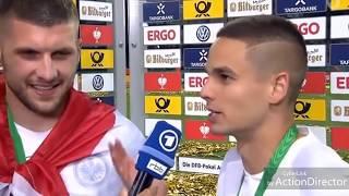 ANTE REBIC und GACINOVIC im INTERVIEW nach POKAL SIEG gegen BAYERN