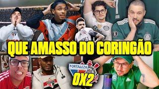 VAMOS RIR?! REAÇÕES DOS RIVAIS INDIGNADOS COM VITÓRIA DO TIMÃO! REACT FORTALEZA 0X2 CORINTHIANS