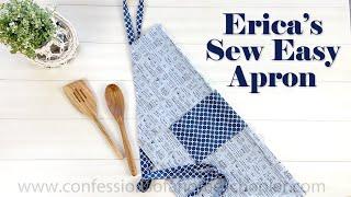 Erica's Sew Easy Adjustable Apron // TUTORIAL!