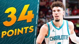 LaMelo Ball going CRAZY with 34 PTS, 11 AST, 8 REB vs Rockets 