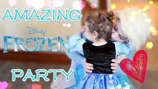 AMAZING FROZEN PARTY and ELSA CAKE