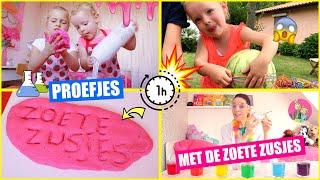 COOLE PROEFJES DOEN met DE ZOETE ZUSJES!! *Watermeloen Ontploft!! [1 UUR] DeZoeteZusjes