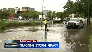 Durham neighborhoods see major flooding from tropical storm Helene