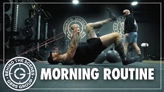 gbrs group | behind the scenes | morning fitness and routine