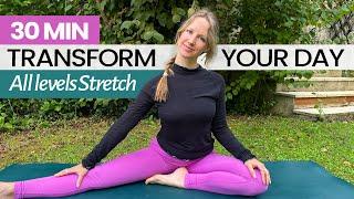 Transform Your Day: 30 min Full Body Yoga Stretch Routine (All Levels)