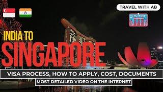 Singapore tourist Visa requirements for Indians in 10 minutes. Cost, how to apply, documents