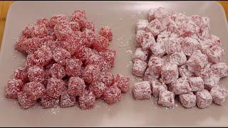 Hazırlarını Aratmayan Tamamen Doğal Ev Yapımı Narlı Lokum TarifiAuthentic Turkish delight recipe