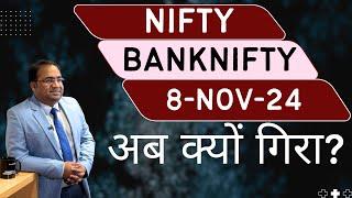 Nifty Prediction and Bank Nifty Analysis for Friday | 8 November 24 | Bank Nifty Tomorrow