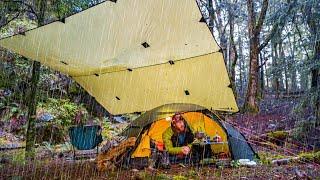 Camping in the Heavy Rain - Alone in Hilleberg Allak 2 Tent