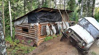 НЕПРОЛАЗНАЯ ТАЙГА.В ПЕРИОД ГОНА ЛОСЯ,ЕДЕМ НА ДАЛЬНИЙ КОРДОН.НОЧЛЕГ В ЛЕСНОЙ ИЗБЕ ОХОТНИКОВ.