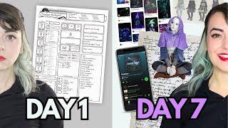 I did a 7-day D&D character development challenge