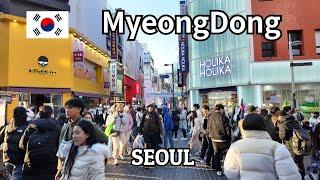 [4K]Famous Places in Korea, Myeongdong, street food/외국인 관광객들로 인산인해 명동 길거리음식, 쇼핑, 명동성당