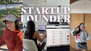 What I Do as a STARTUP FOUNDER + CONTENT CREATOR ️  a week in my life