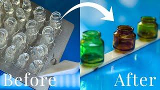 DIY Miniature Retro Dollhouse Jars | Fake glass