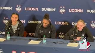 Azzi Fudd, Aubrey Griffin, Paige Bueckers: UConn women's basketball postgame (St. John's) - 2/12/25