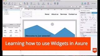 Learning how to use Widgets in Axure