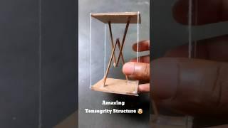 How to make Amazing Tensegrity Structure #shorts #viral