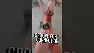 Pipe line T joint Groove making || Branch connection joint Grove making in main line