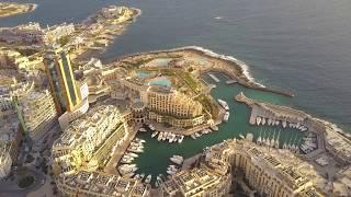 Stunning Spinola Bay by Drone - St Julan's Malta 2018 (2.7K video)