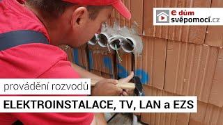 038# Elektřina, TV, LAN a zabezpečovací systém | e4 dům svépomocí